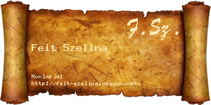 Feit Szelina névjegykártya